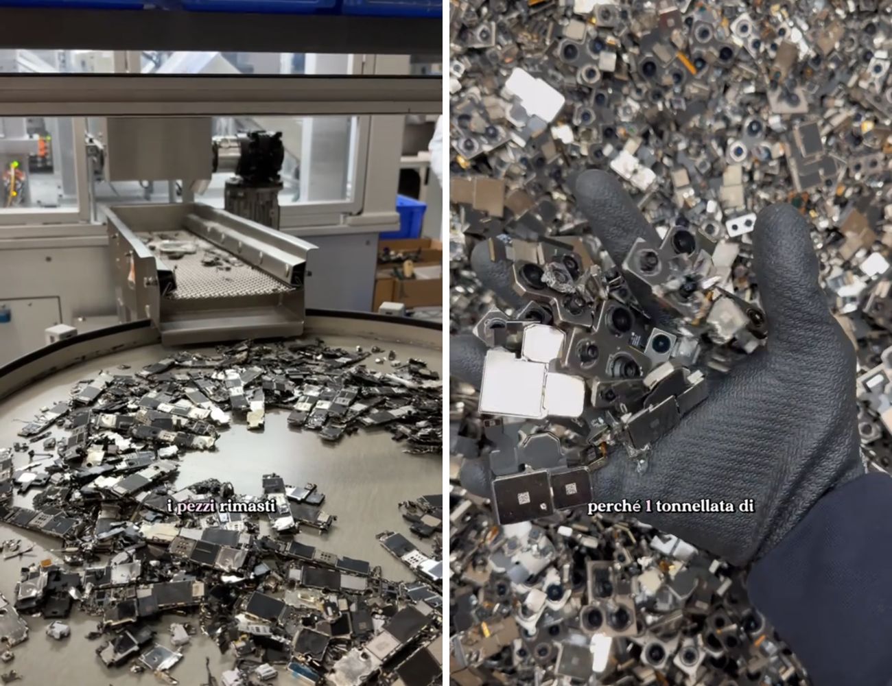 Se un iPhone costa così tanto non è solo perché Apple è 'cool': è perché ci sono materiali oggettivamente preziosi al suo interno (nella fotocamera c'è persino l'oro), che possono essere facilmente riciclati.