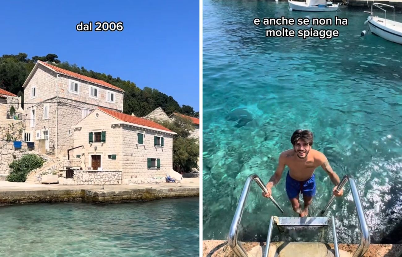 Secondo il content creator, Lastovo (o Lagosta) è la spiaggia più remota del mar Adriatico.