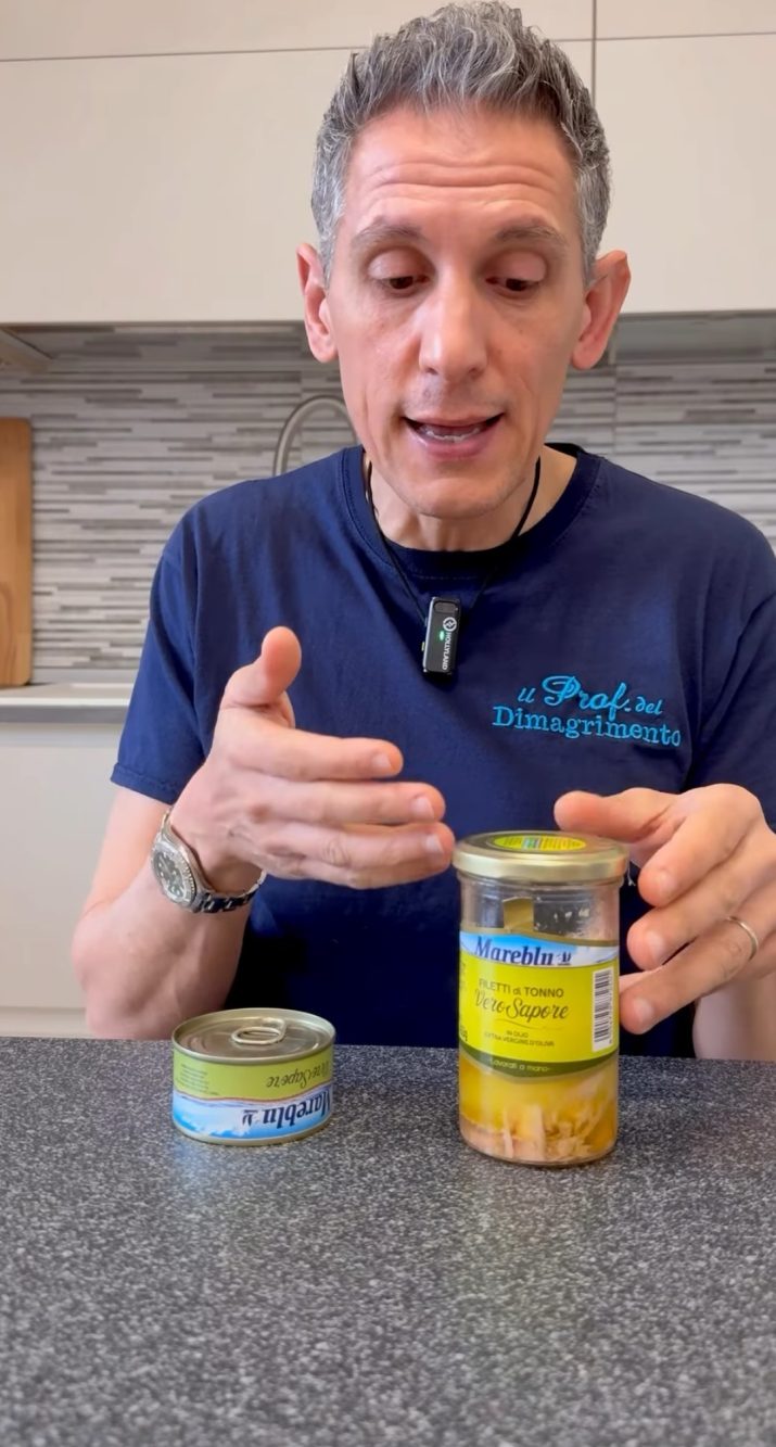 Il professor Virgillito suggerisce di preferire sempre il tonno in vetro a quello in scatola.