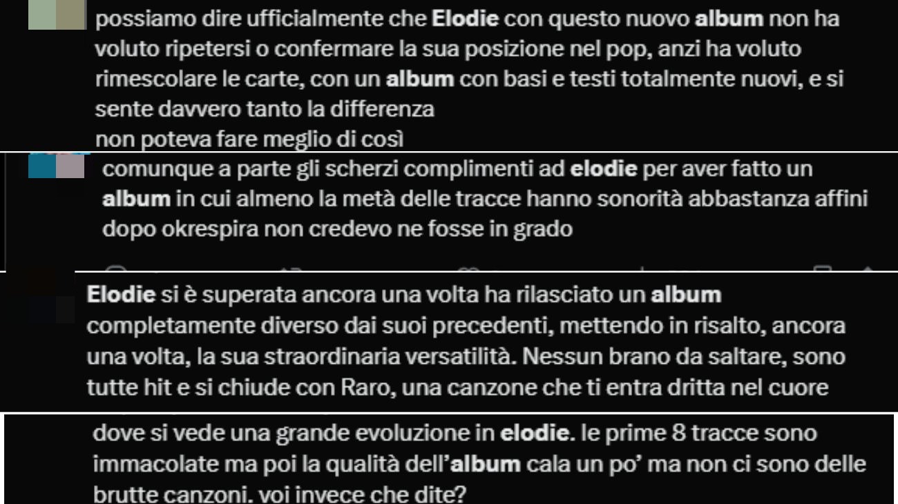 Dai commenti social per Elodie