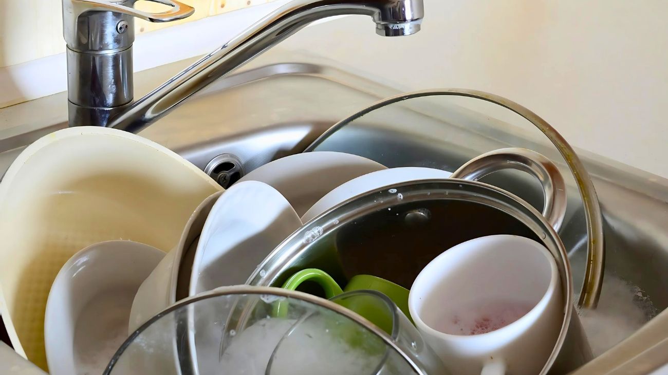 Perché lasci i piatti nel lavandino