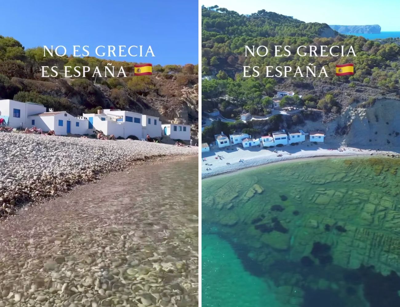 Questa caletta spettacolare in Spagna somiglia molto ad alcune spiagge greche.