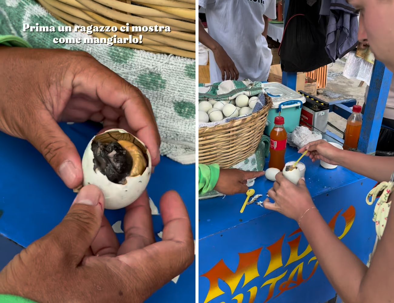 L'uovo è stato definito il cibo da strada più disgustoso delle Filippine.
