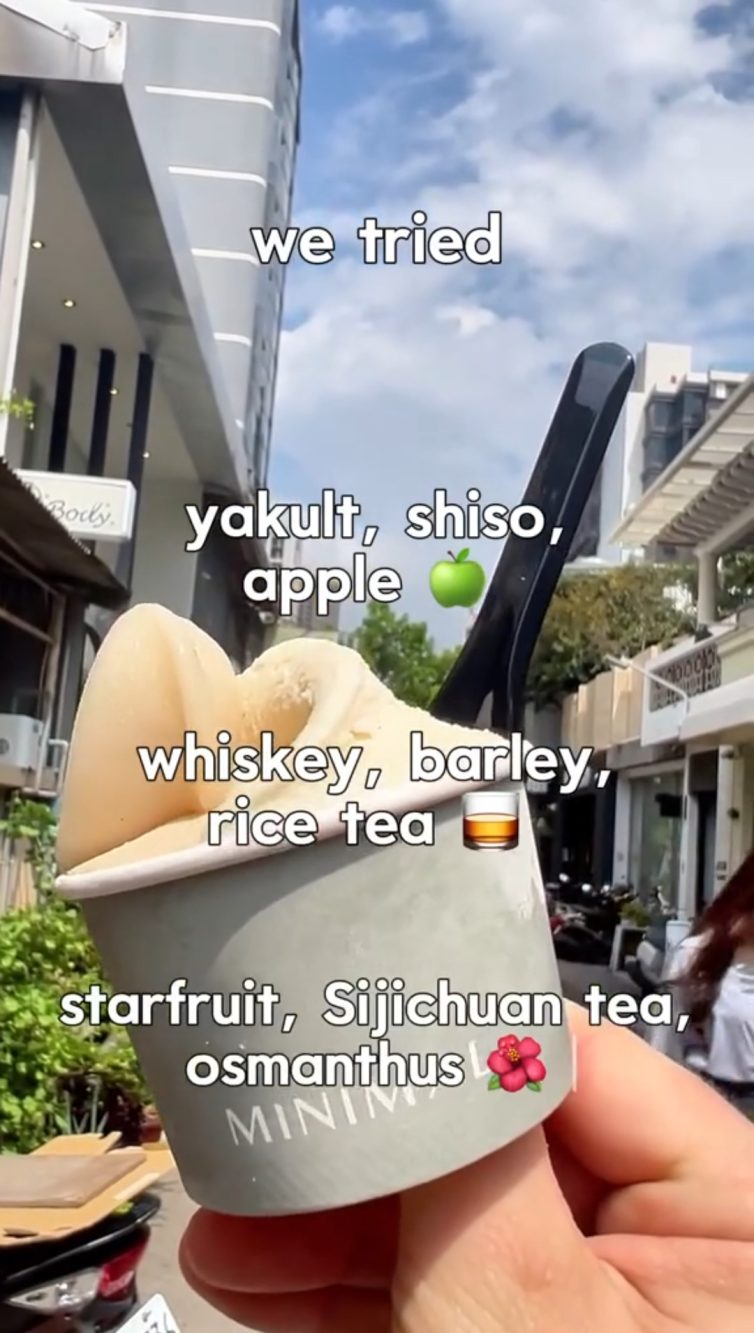 Alcuni gusti molto singolari della gelateria con una stella Michelin.