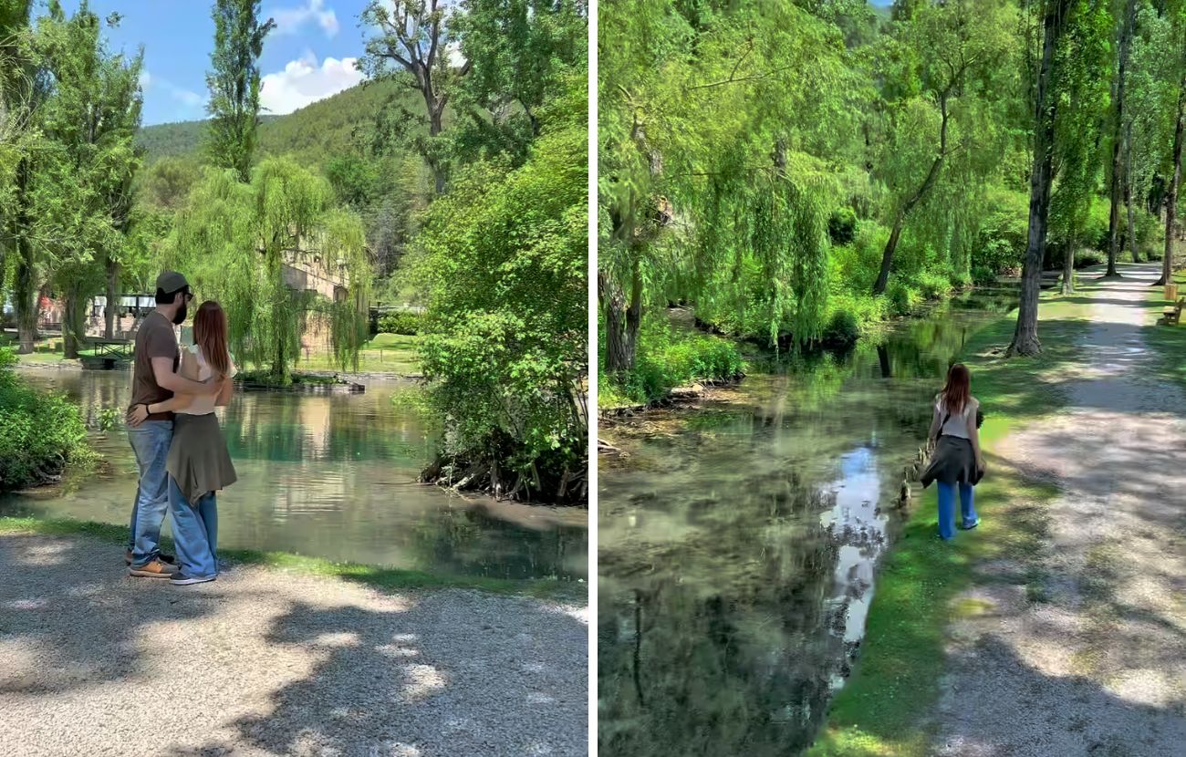 Due scorci del "Giardino dell'Eden" umbro, immortalati da travelife.it.