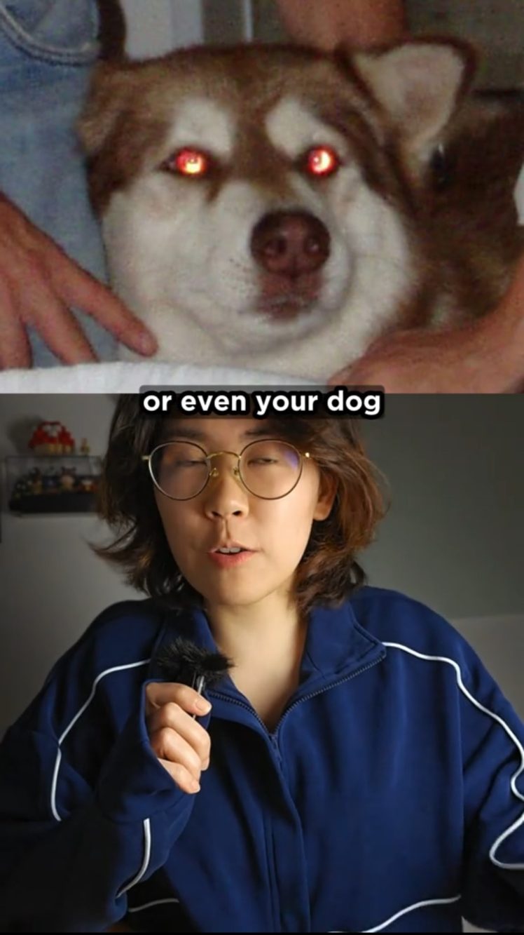 L'esperta di fisica ha parlato delle leggi della fisica che, nelle vecchie foto, faceva sì che umani e cani avessero gli occhi rossi