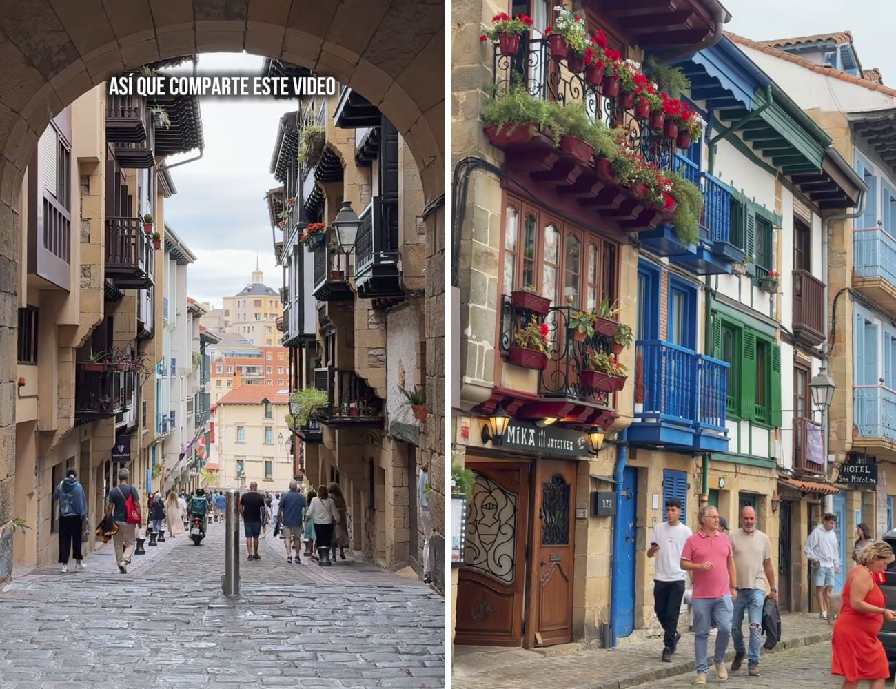 Il casco antiguo di questo villaggio dei Paesi Baschi è stupendo e pieno di vita.