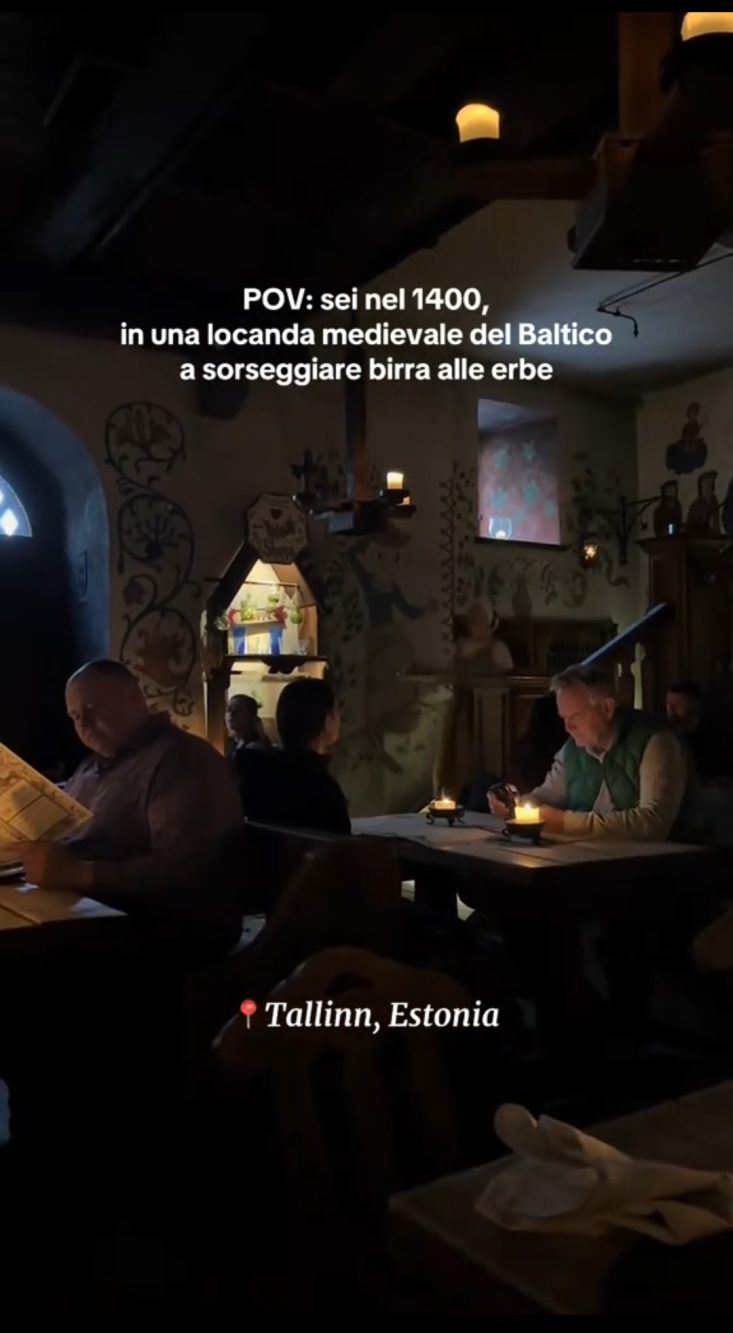 Il ristorante medievale nella capitale dell'Estonia ha un'atmosfera realmente diversa dalle altre.