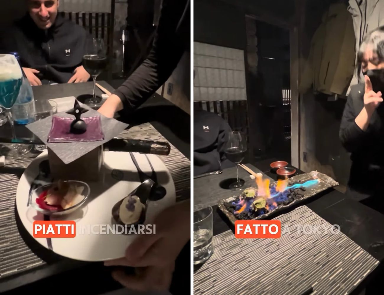 Cibo presentato in maniera spettacolare e giochi di magia: questo è il fulcro centrale dell'esperienza presso il Ninja Restaurant a Tokyo