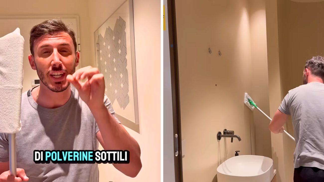 Spolvera le pareti di casa