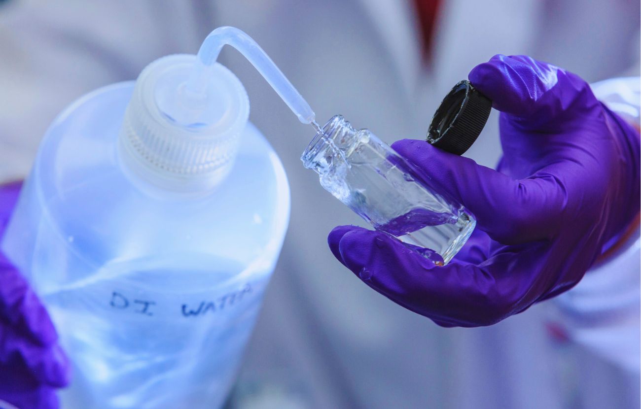 Non è possibile bere solo acqua distillata.