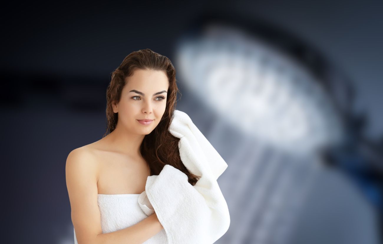 Paradossalmente, la doccia calda in estate piace perché, per pochi minuti, dà una sensazione di freschezza.