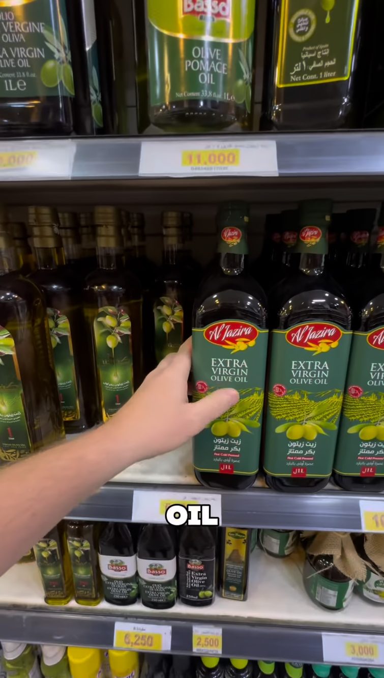 L'olio d'oliva in Iraq ha prezzi simili a quelli italiani