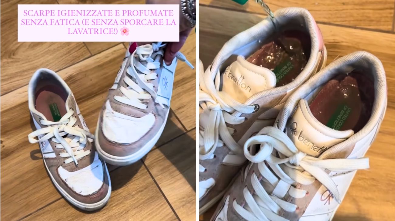 lavare le scarpe