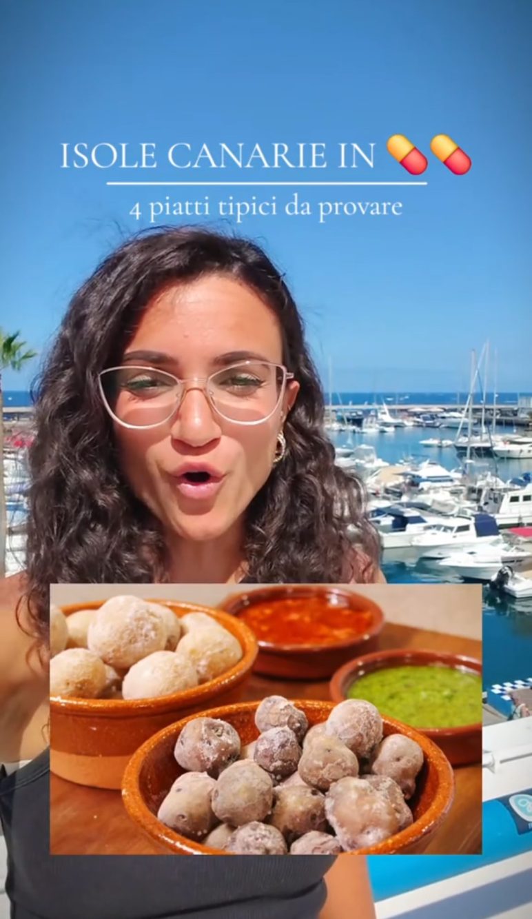 Le patate piccole con due salsine sono un piatto tipico delle Isole Canarie