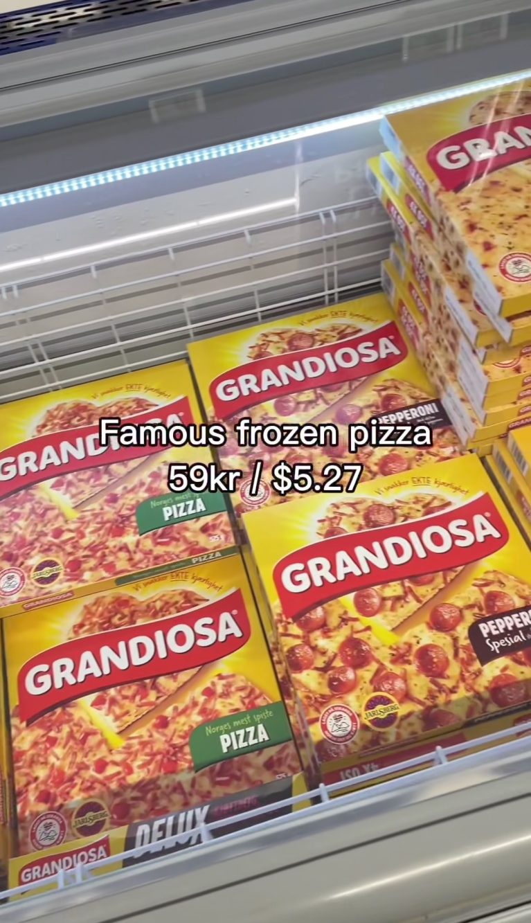 La 'Pizza Grandiosa' costa circa 5€