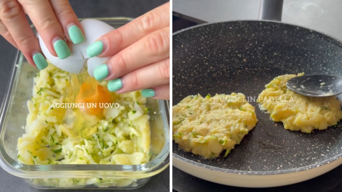 Burger patate e zucchine