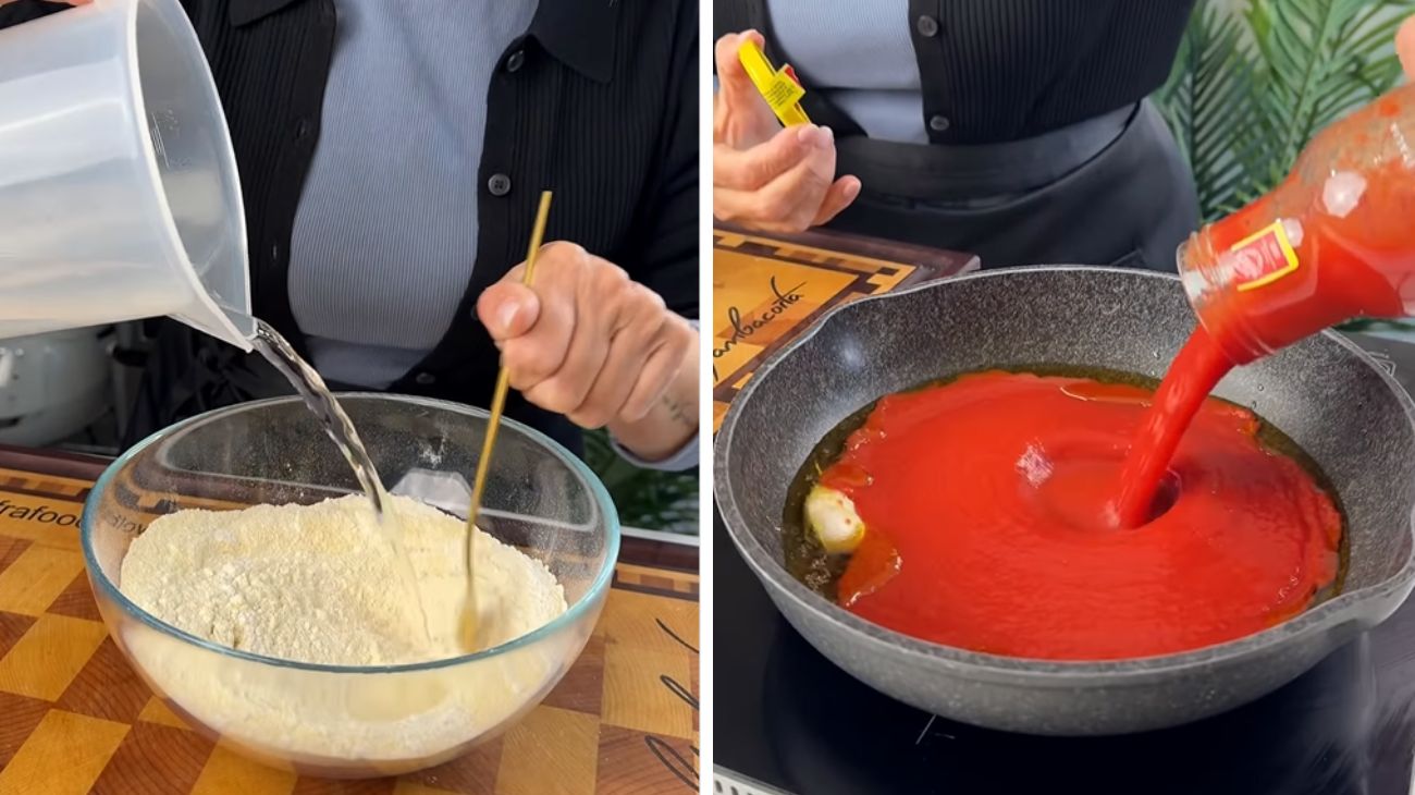 Lingue di pizza rossa