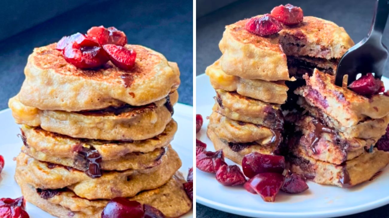 Pancake frutta e cioccolato