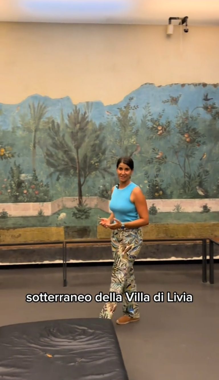 Questi affreschi asportati da Villa Livia davano la 'sensazione' di frescura solo a guardarli.