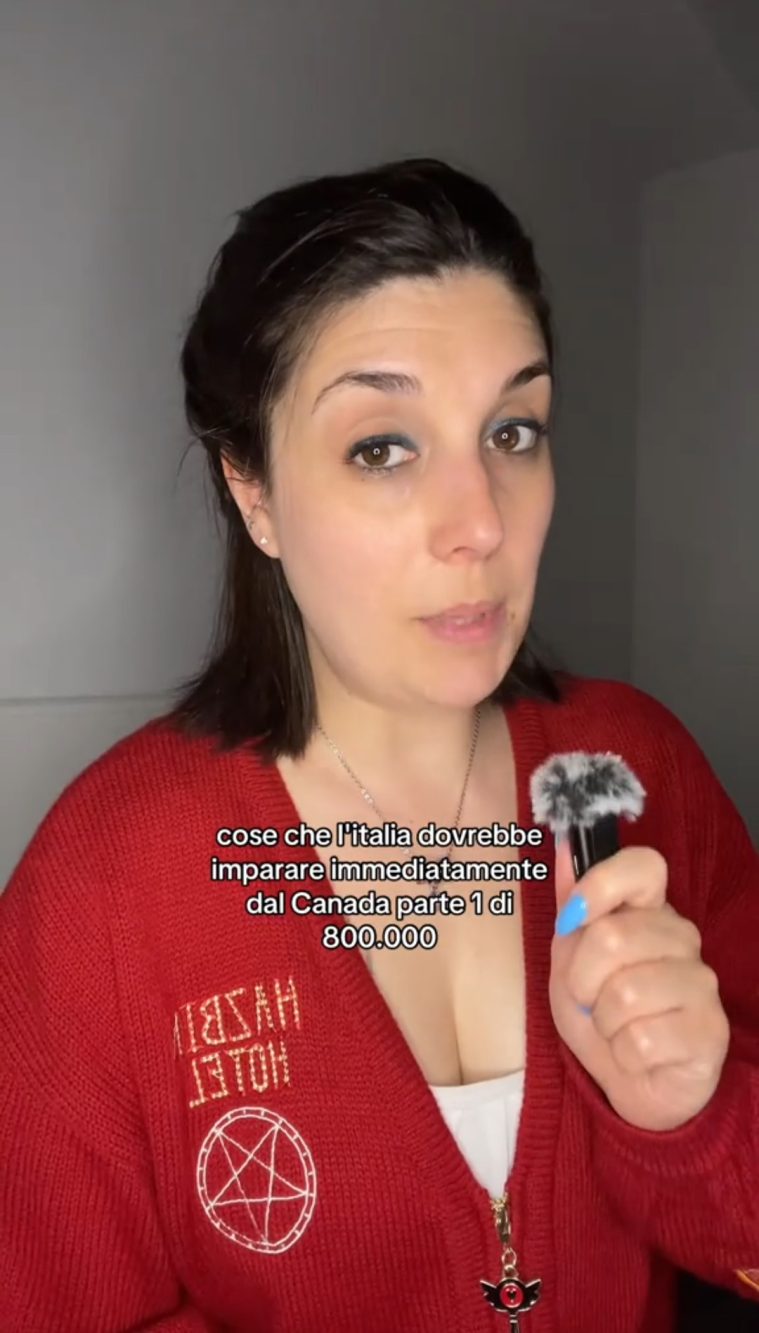 Secondo Giulia, l'Italia avrebbe tanto da imparare dal Canada