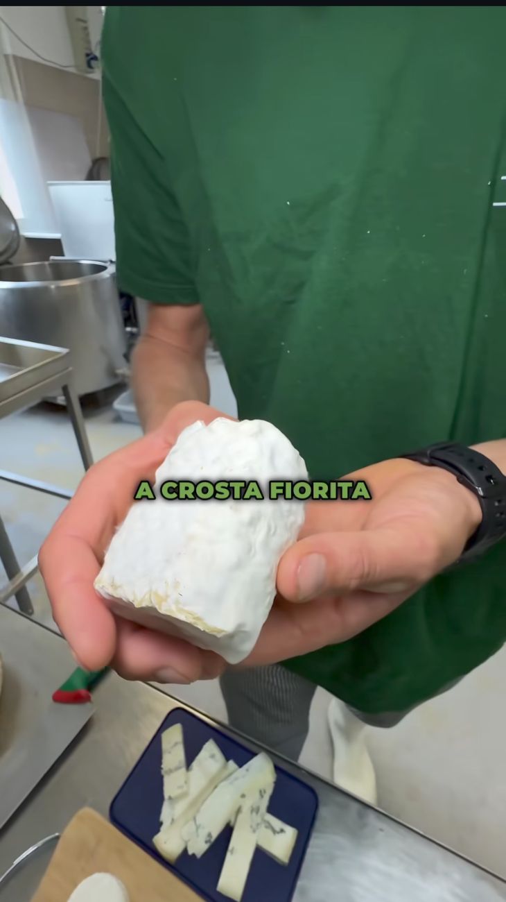 Il formaggio a crosta fiorita presenta muffa ma è commestibile e, secondo il casaro, va mangiata. Scartarla è uno spreco enorme.