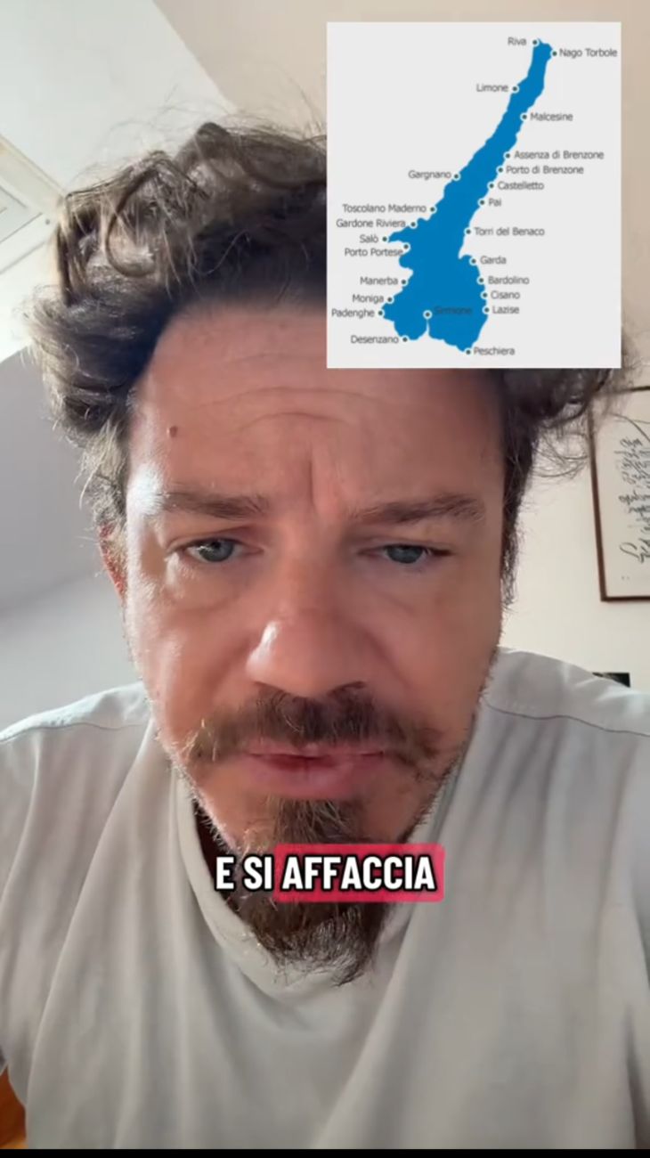 Il Lago di Garda sulla cartina geografica. Video di: Marco Antonio Doribene Piva