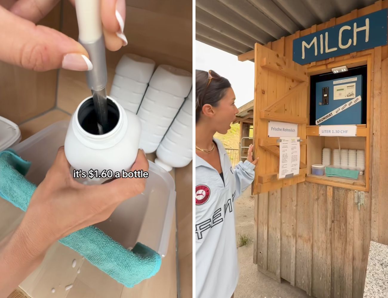 Il distributore automatico di latte crudo in Svizzera