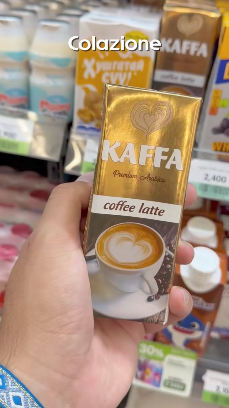 Vuoi un caffè latte in Mongolia? È disponibile in bric.