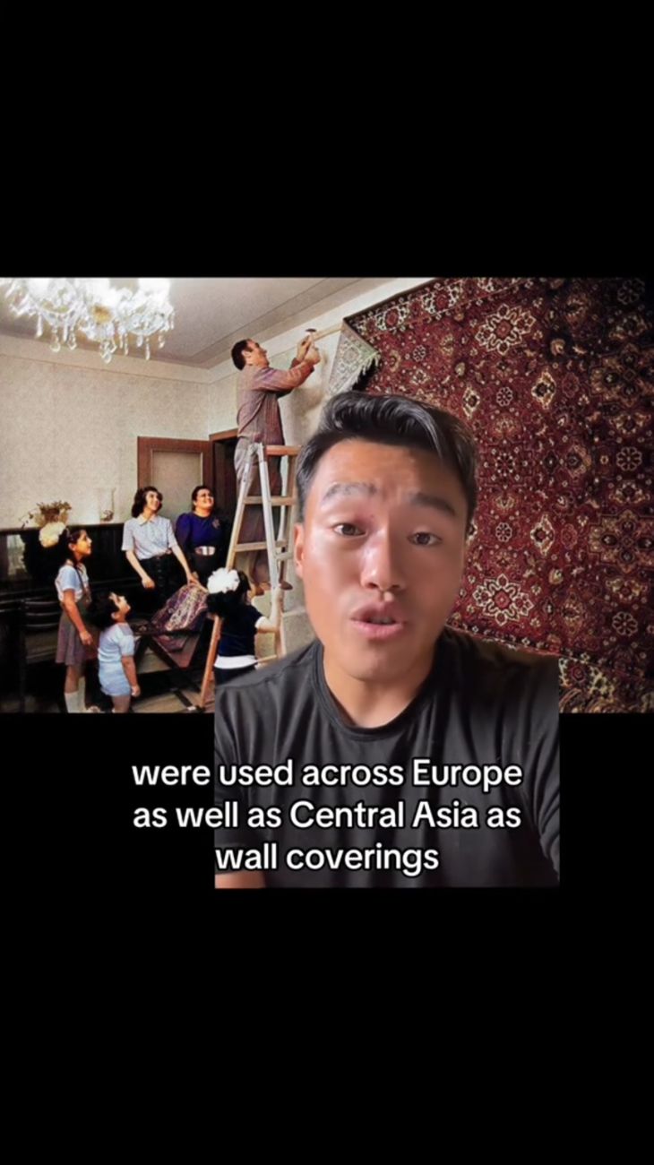 Nell'Unione Sovietica e nella Russia tardo-imperiale era normale mettere tappeti sulle pareti anziché sul pavimento