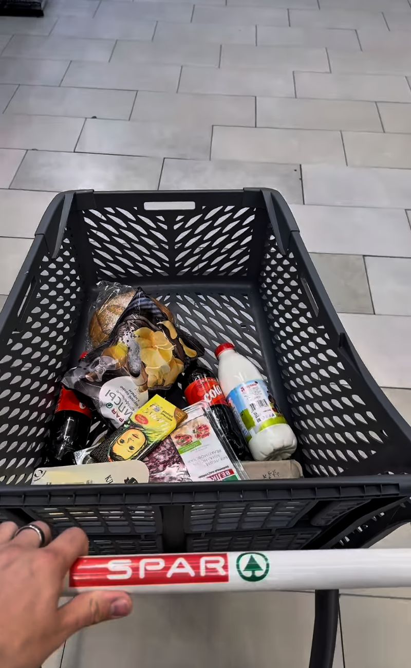 La spesa di 10€ fatta in un supermercato russo
