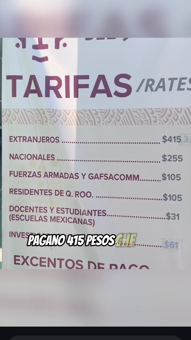 L'accesso alla spiaggia per gli stranieri costa circa 20€ e questo è uno dei mtivi principali per cui @esplorainsiemeanoi definisce Tulum una grande "trappola per turisti".