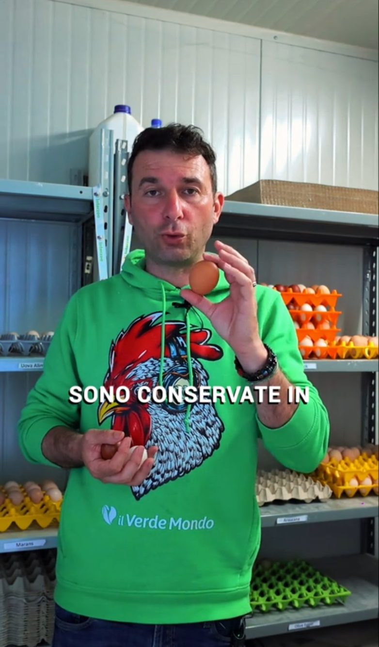 Un allevatore italiano ha spiegato perché è normale che i supermercati tengano le uova fuori dal frigo.