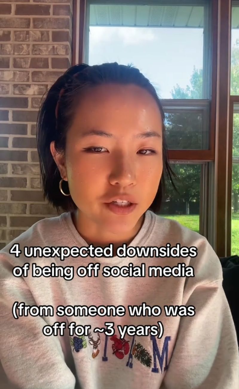 La content creator ha elencato 3 'conseguenze negative inaspettate' derivanti dall'essere stata assente dai social per tre anni