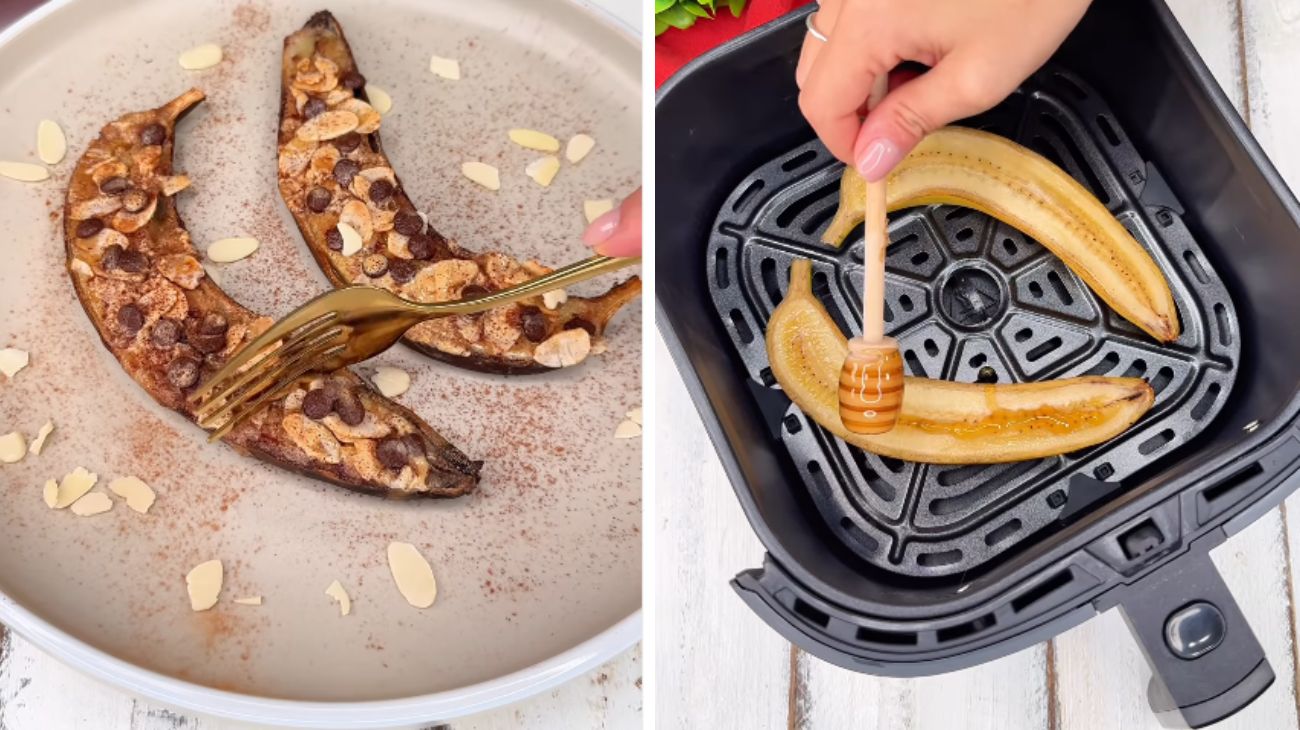 Banana in friggitrice ad aria