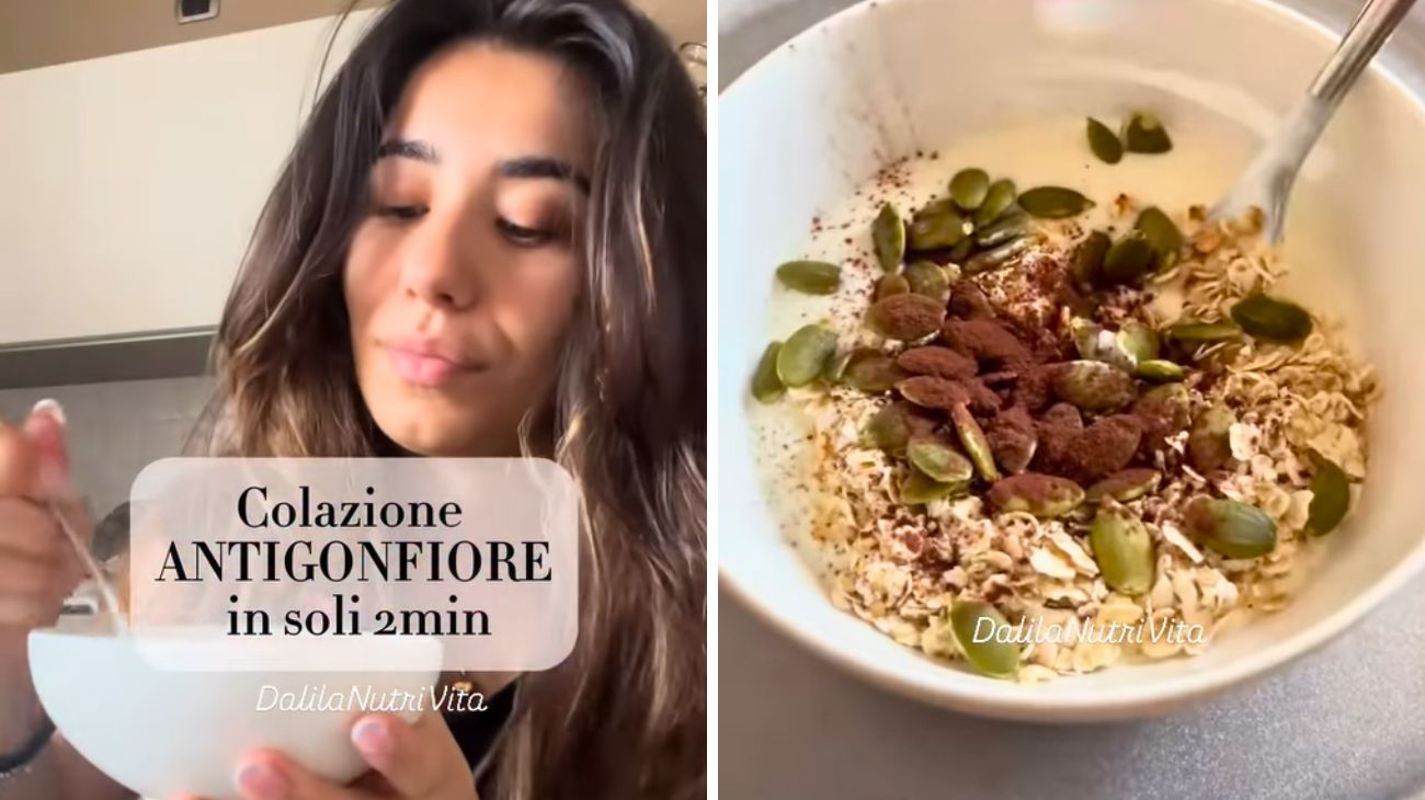 Colazione anti gonfiore