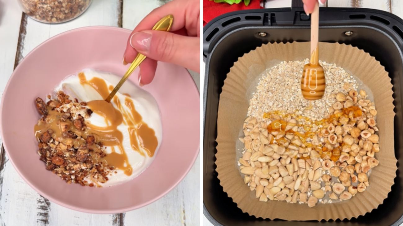 Granola in friggitrice ad aria