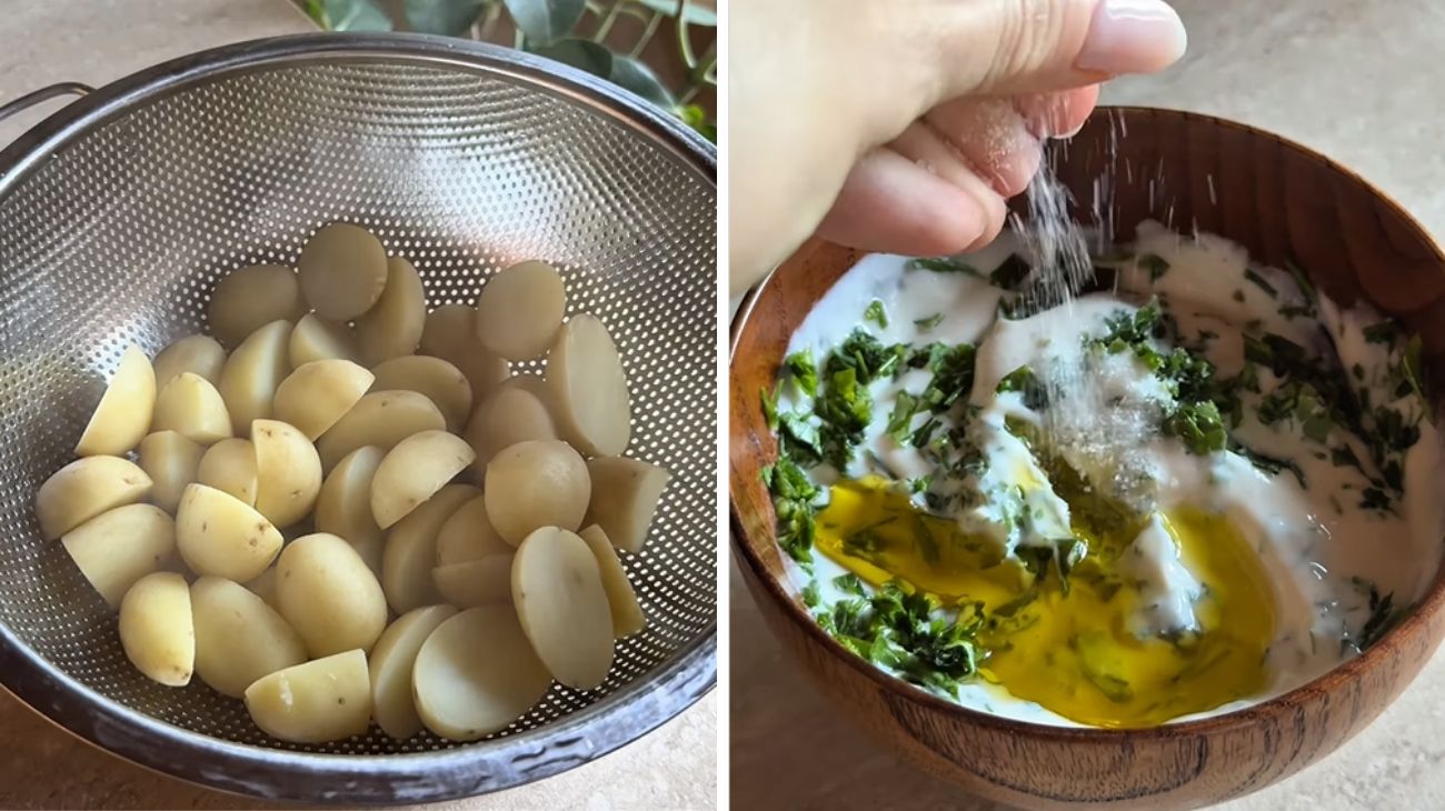 Insalata di patate alle erbe