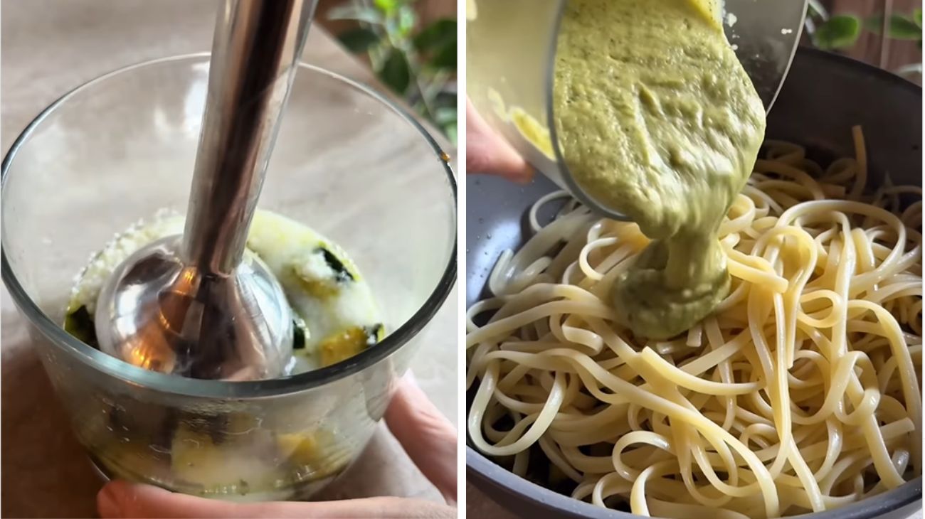 Linguine zucchine e limone