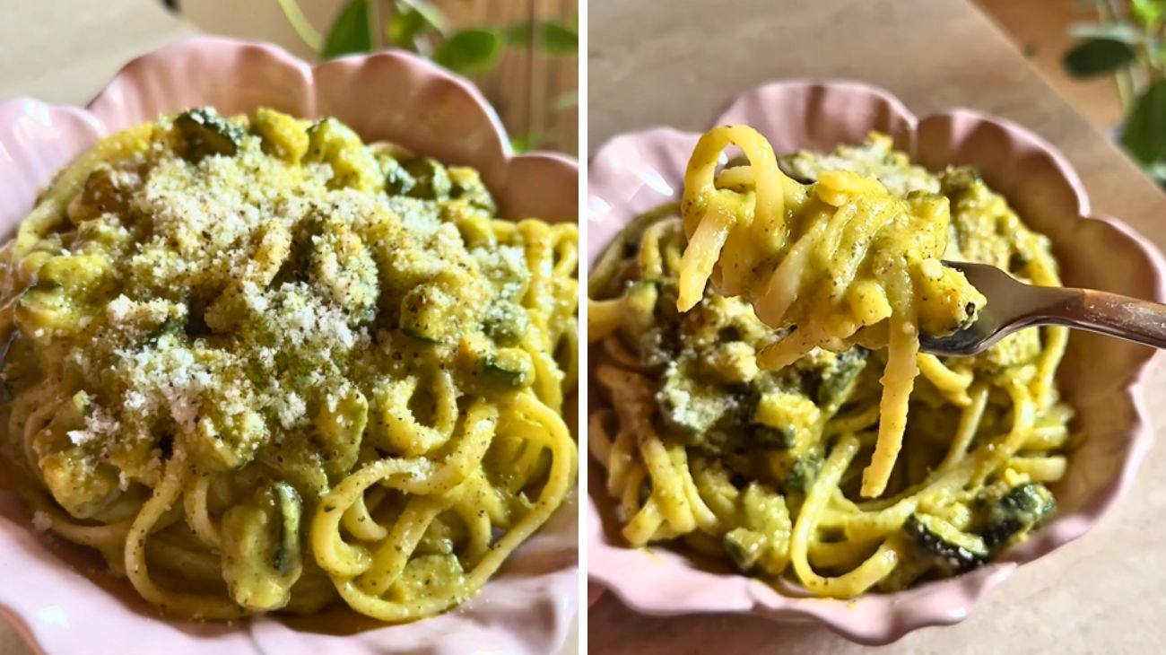 Linguine zucchine e limone