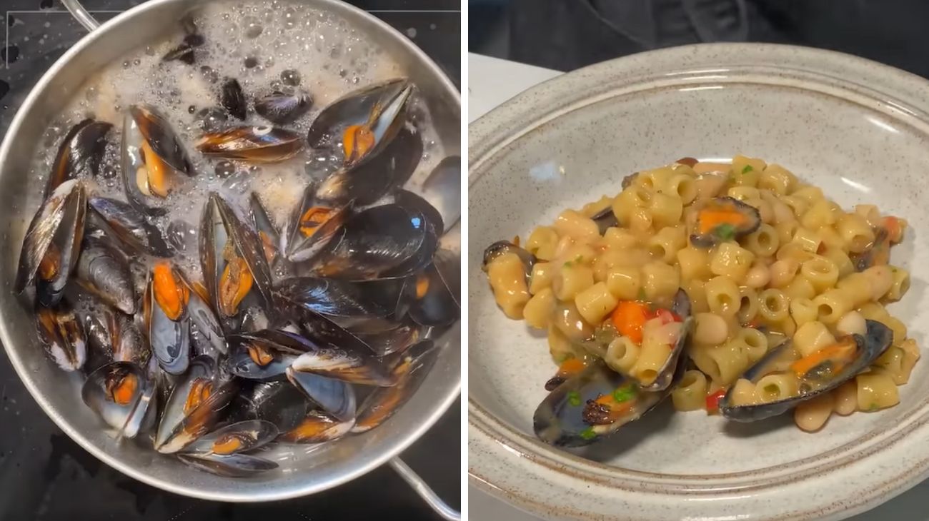 Pasta fagioli e cozze