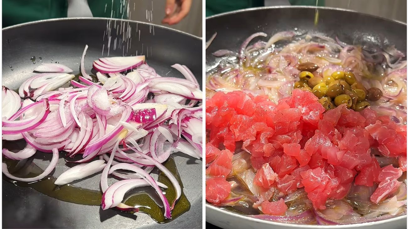 Spaghetti tonno e cipolla