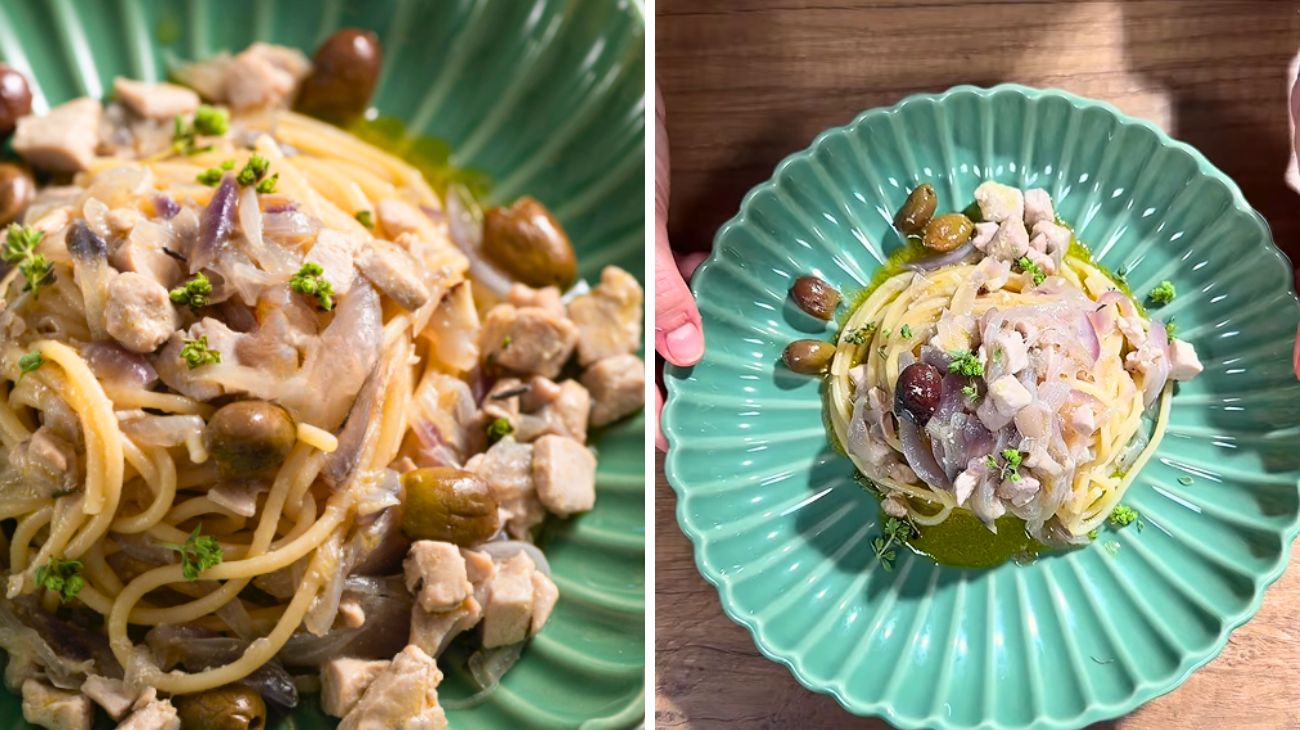 Spaghetti tonno e cipolla