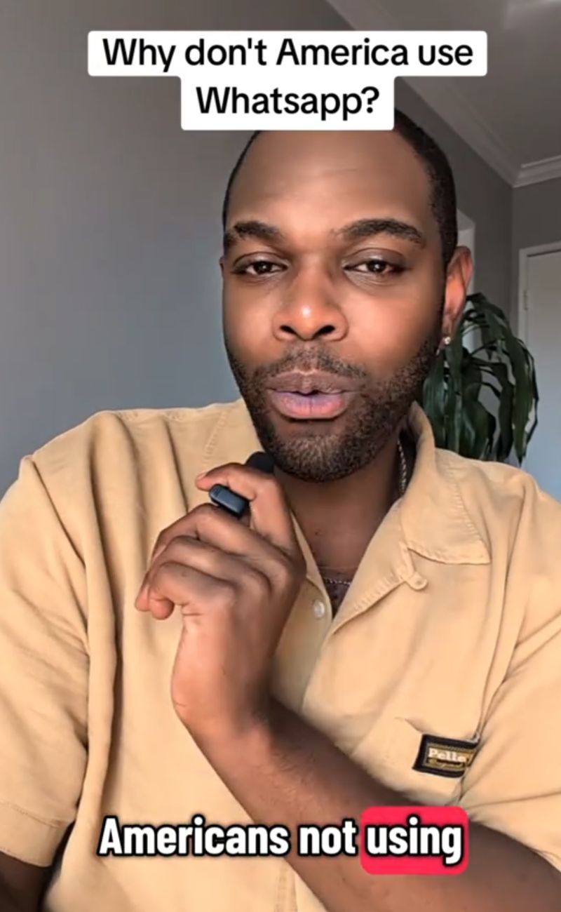 Un tiktoker americano ha spiegato perché tra i suoi connazionali ce ne sono pochi che usano WhatsApp come gli europei, ovvero l'app per comunicare per eccellenza.