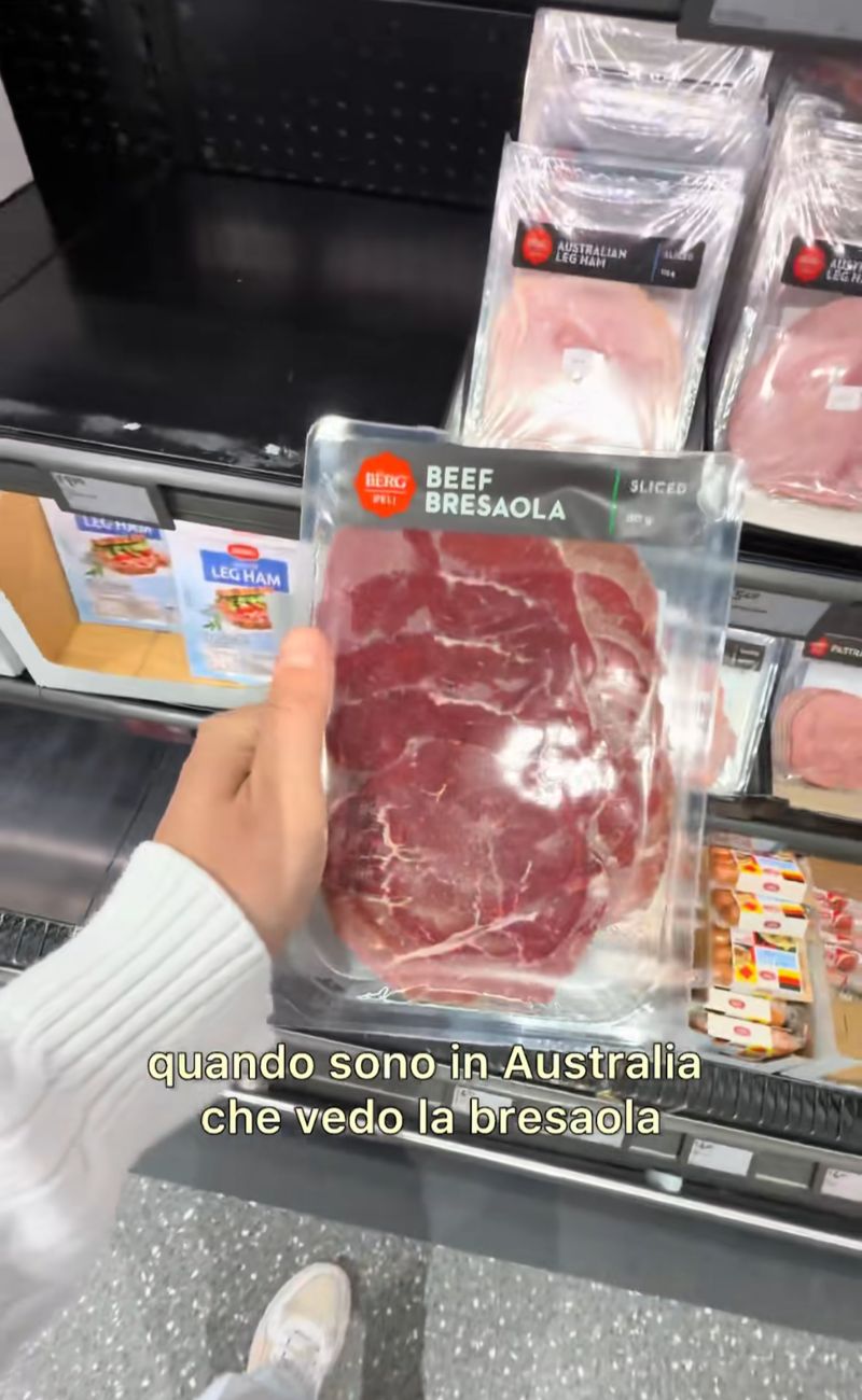 80 grammi di bresaola in Australia costano quasi 3€