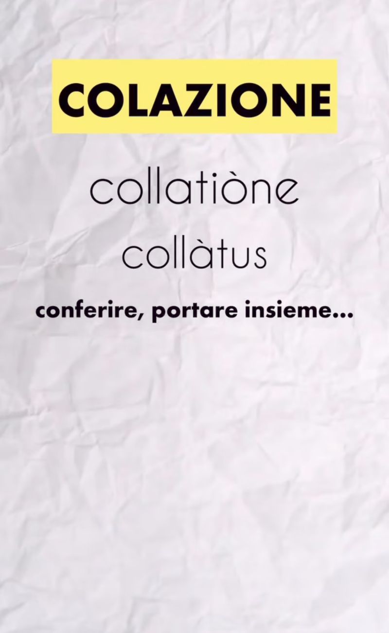 L'origine del termine "colazione"