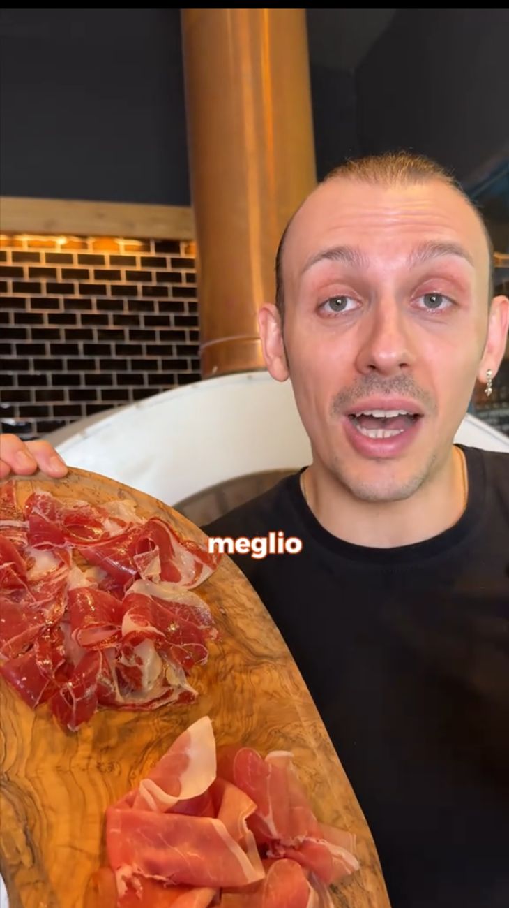 Lo chef ha elencato alcune delle differenze tra Prosciutto crudo di Parma e Pata Negra spagnolo