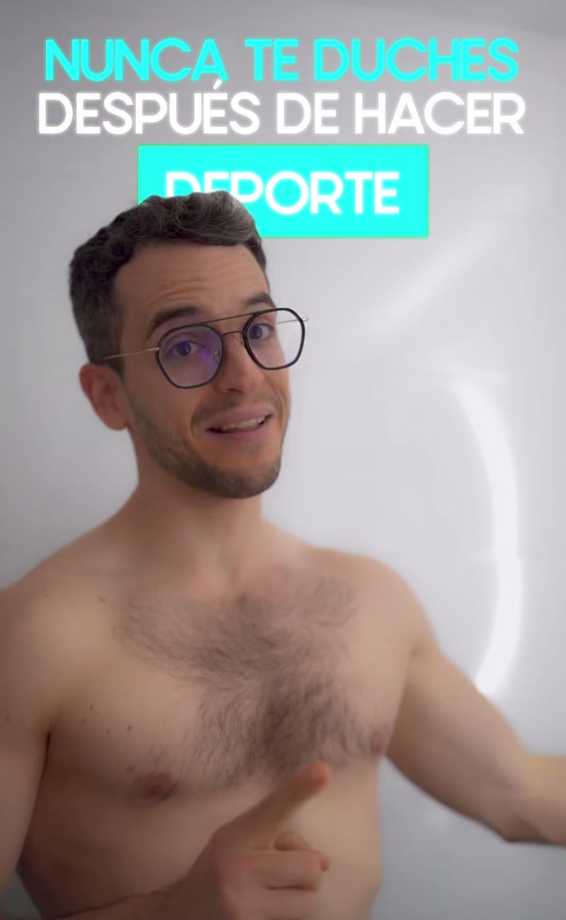 "Mai fare la doccia dopo aver fatto sport", avverte il medico a inizio video.