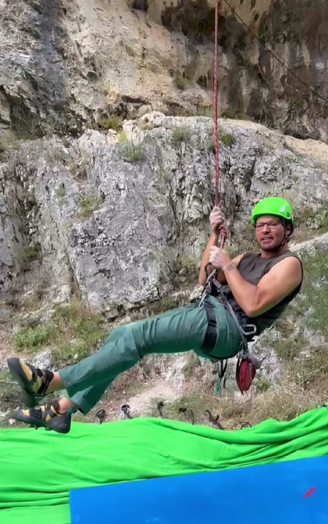 gabriel garko sul set