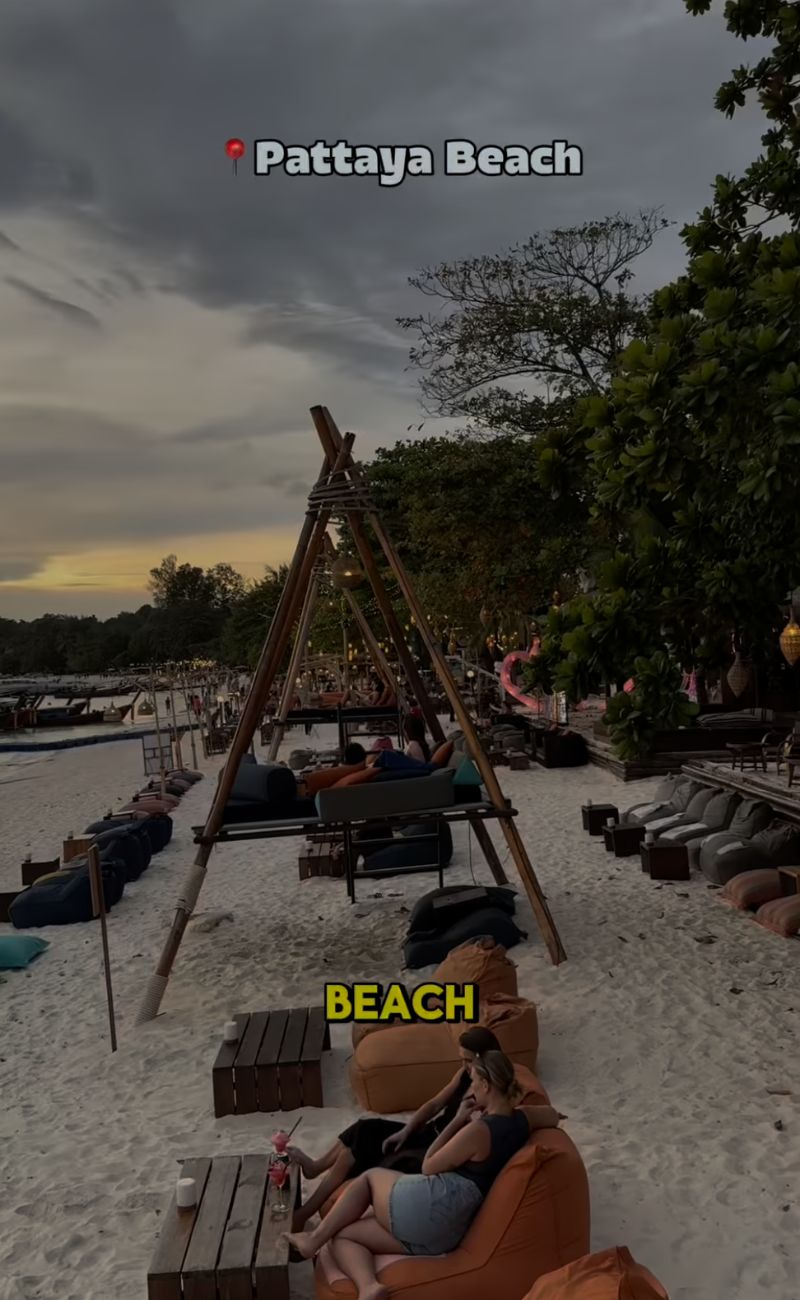 Pattaya Beach, una delle spiagge più apprezzate di quest'angolo di Thailandia. 